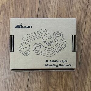 💥NI💥 JL A-Pillar Light Mounting Brackets - Black